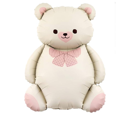 Party Cream Bear Super Shape Mylar Balloon Singapore